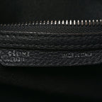 Drummed Calfskin Micro Luggage Black