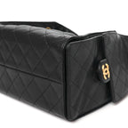Caviar Quilted Small Chanel 25 Handbag Dark Navy