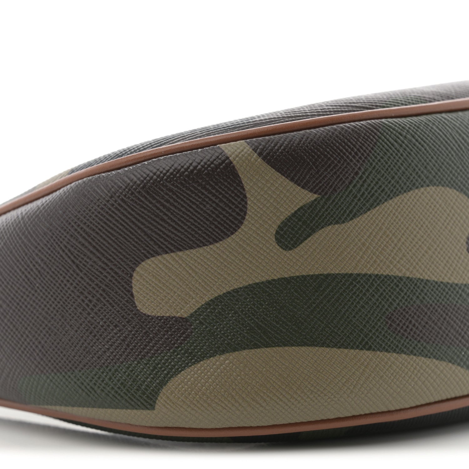 Canvas Calfskin Camouflage Ava Logo Triomphe Shoulder Bag Khaki
