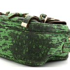 Lizard Print Camera Bag Grass Green