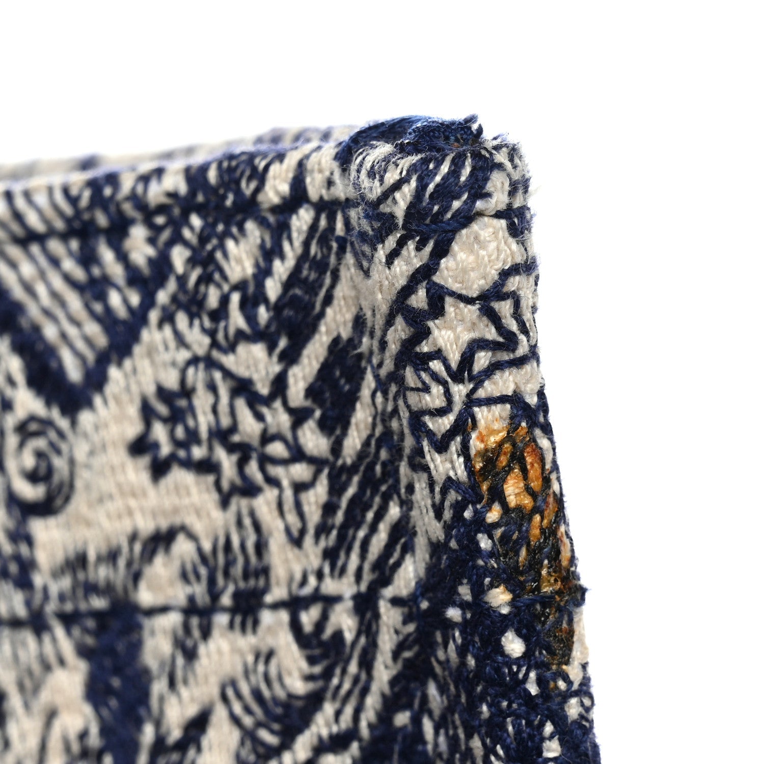 Canvas Embroidered Large Dioriviera Toile De Jouy Book Tote Blue