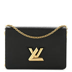 Epi Twist Belt Chain Wallet Black