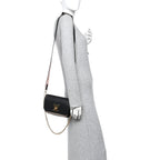 Grained Calfskin Lockme Tender Black