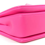 Nappa Monochrome One Stud Chain Clutch Pink PP