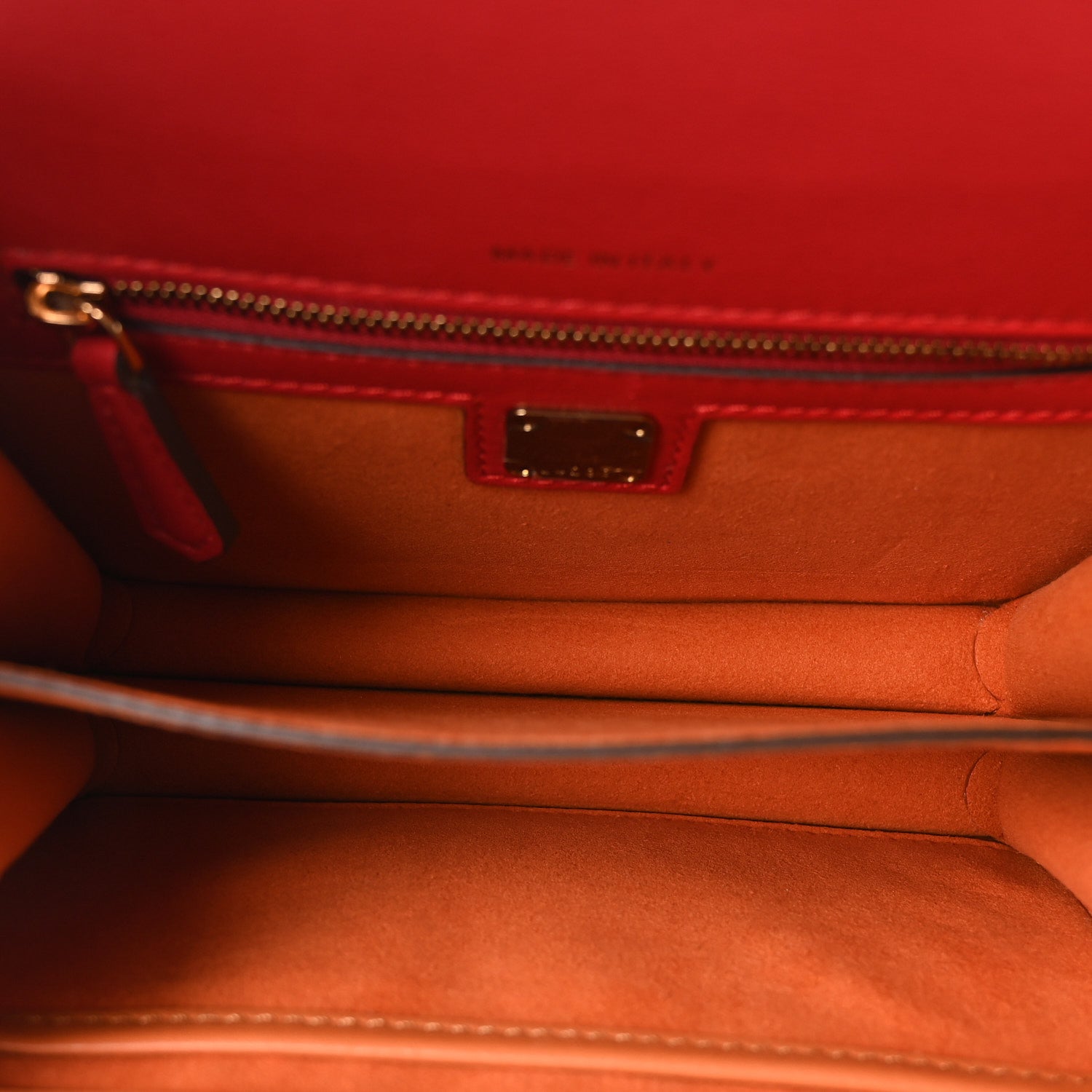 Suede Calf Hair Visetos Patricia Crossbody Bag Cognac Multicolor