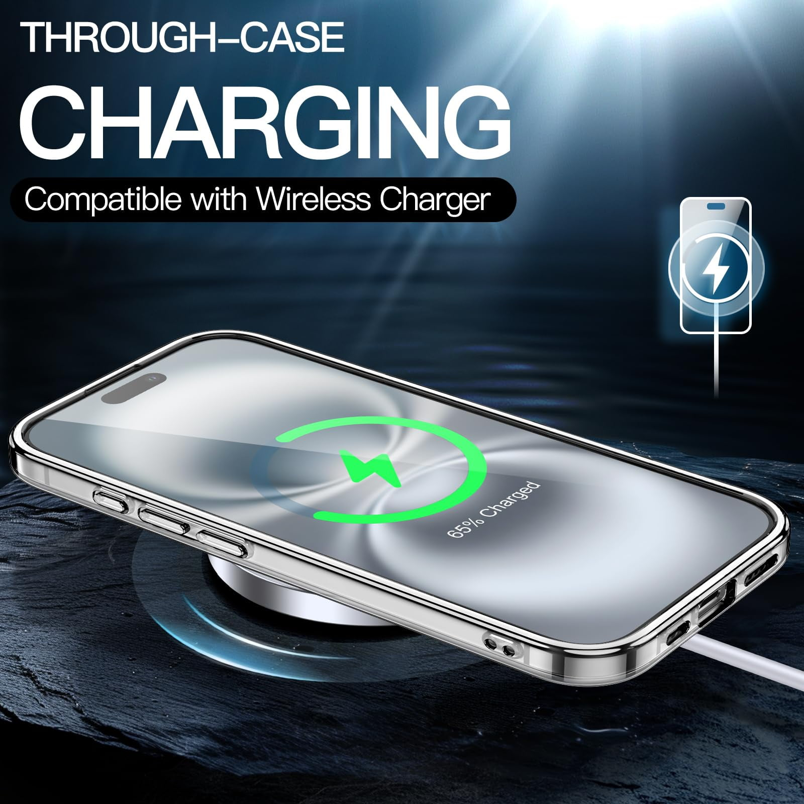 Entronix Case Compatible with iPhone 16 Plus - [Hard Back] Thick Clear