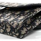 Oblique Saddle Belt Bag Blue