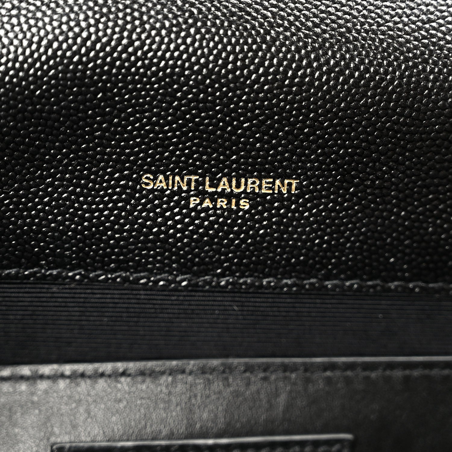 Grain De Poudre Textured Mixed Matelasse Triquilt Medium Monogram Satchel Black
