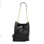 Lambskin Matelasse Monogram Medium Jamie 4.3 Pochon Black