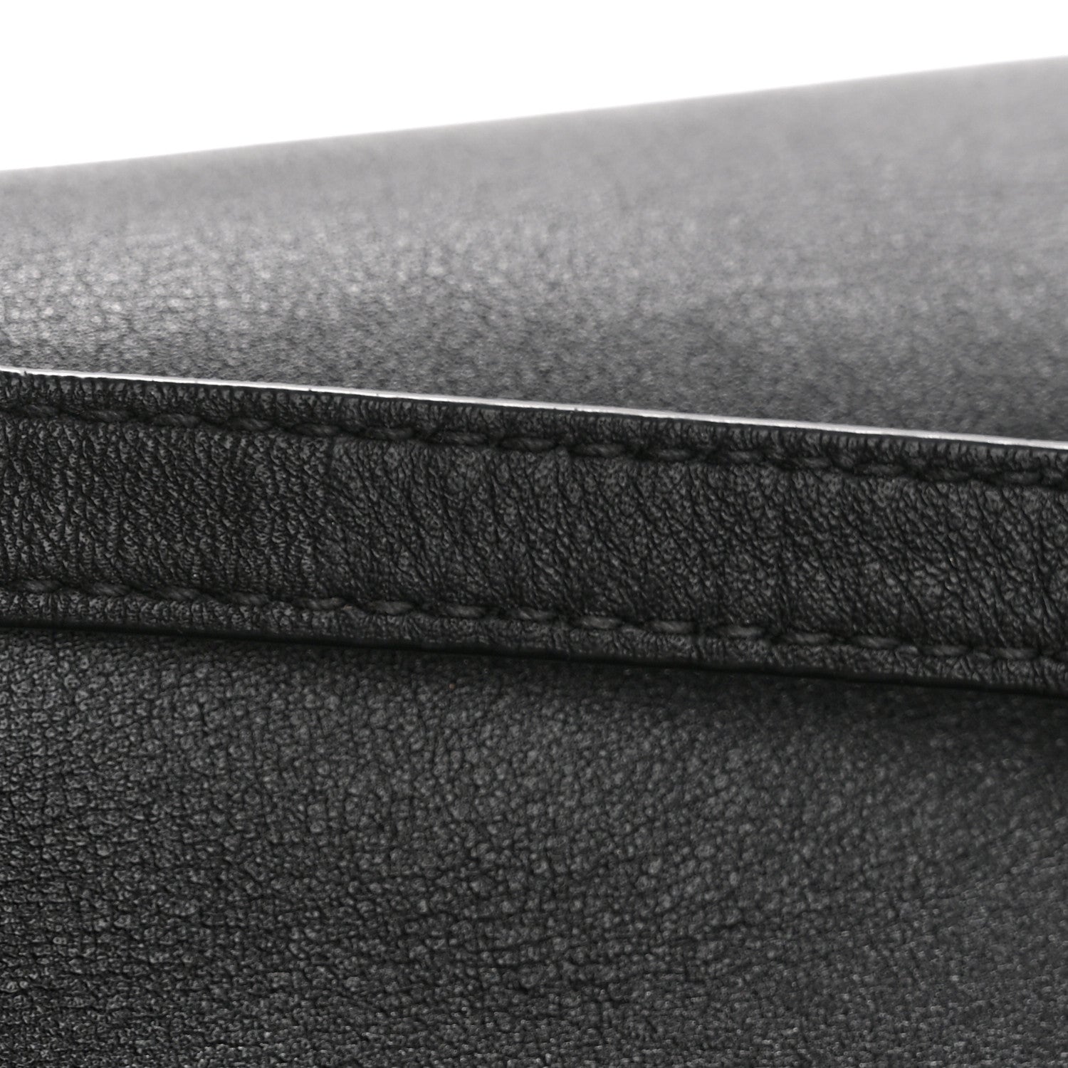 Calfskin Small The Point Triangle Bag Black