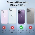 Entronix Case Compatible with iPhone 15 Pro - Soft-Touch Liquid Silicone