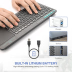Wireless Bluetooth Keyboard with Backlit Touchpad For PC Smart TV - RT518+BT