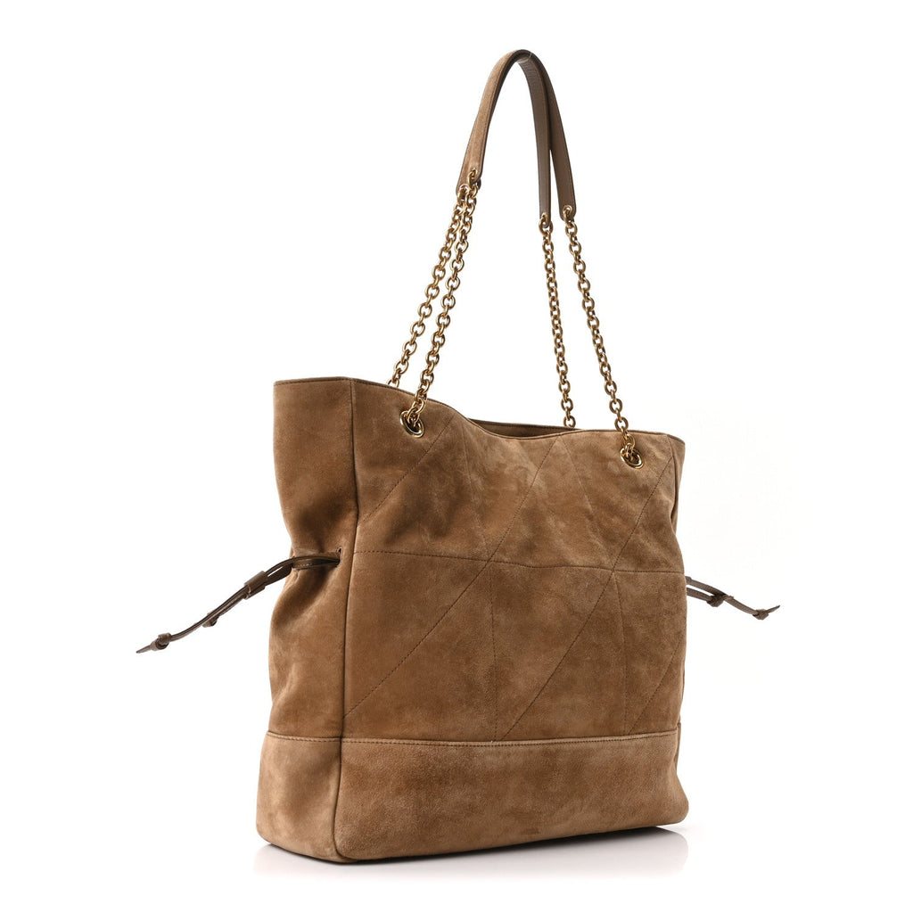 Suede Medium Jamie Shopping Tote Golden Leaf