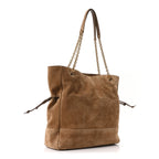 Suede Medium Jamie Shopping Tote Golden Leaf