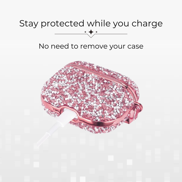 Entronix Case Compatible with AirPods 4th Gen - Luxury Diamonds Cover
