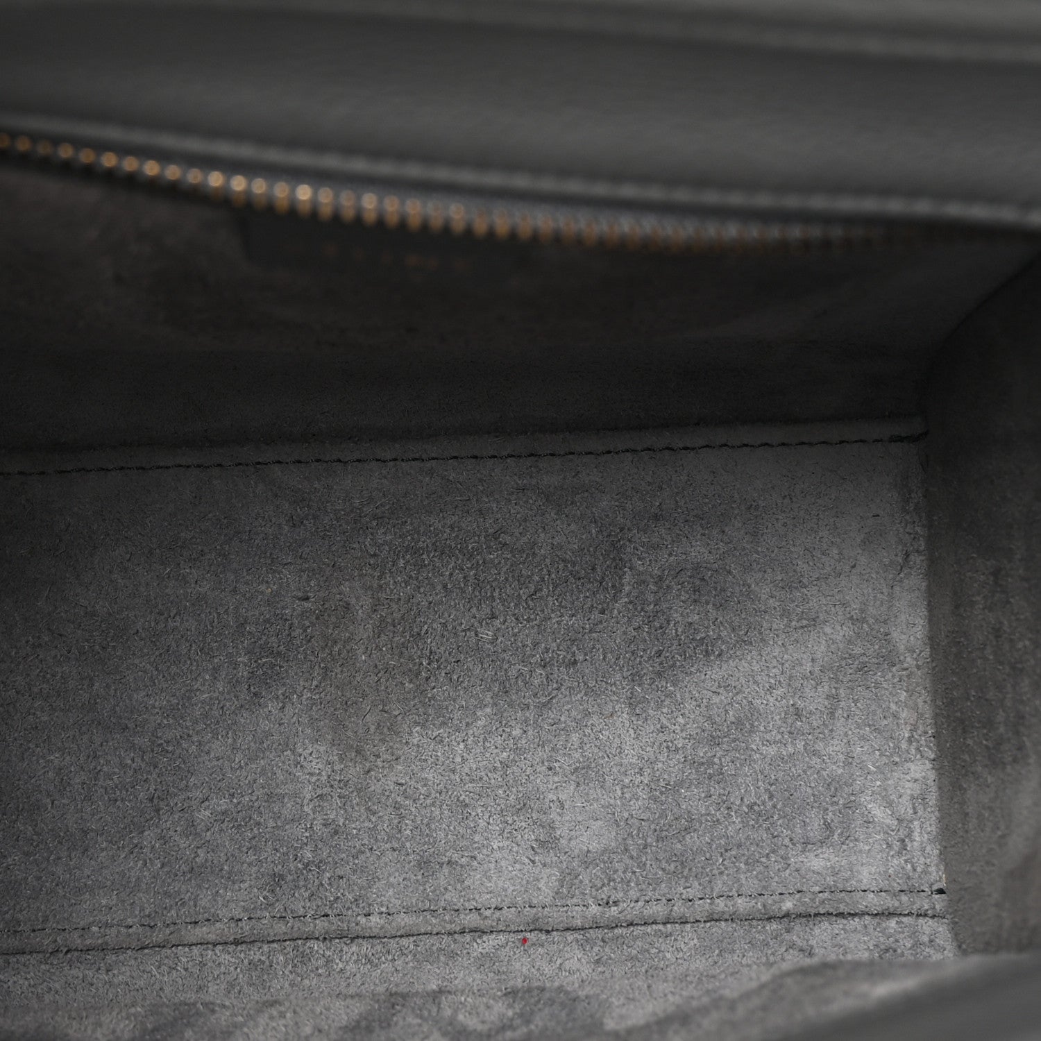 Baby Drummed Calfskin Nano Luggage Kohl