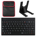 80 Keys Mini USB Wired Keyboard with Carry Bag and Tablet Stand for Android & Windows Tablet