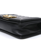 Caviar Quilted Small Boy Flap Black