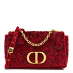 Velvet Rose Medium Caro Bag Rouge