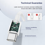 Entronix Type-C to Type-C Charger Cable, 2-Pack [3FT] USB-C Cable Compatible with Android