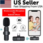 Lavalier Microphone Wireless Audio Video Recording Mini Mic For Android/iPhone - For iPhone