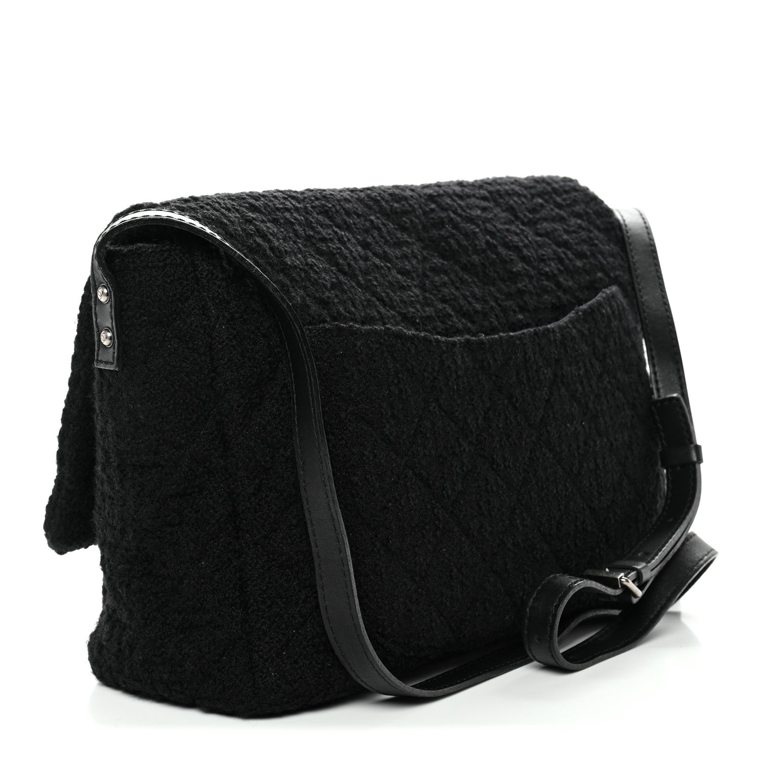 Easy Tweed Jumbo Reissue Messenger Flap Black