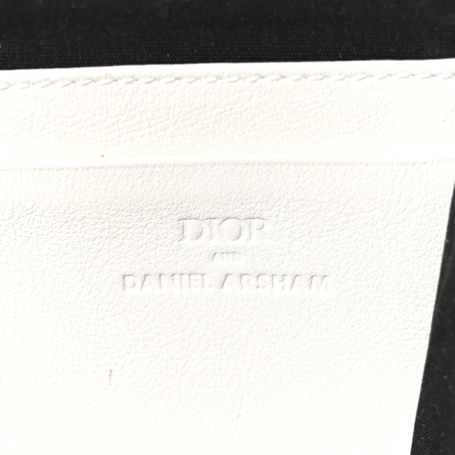 X DANIEL ARSHAM Grained Calfskin Newspaper Messenger White