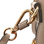 Suede Calfskin Mini Faye Backpack Motty Grey