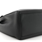 Supple Grained Calfskin Medium Soft 16 Bag Black
