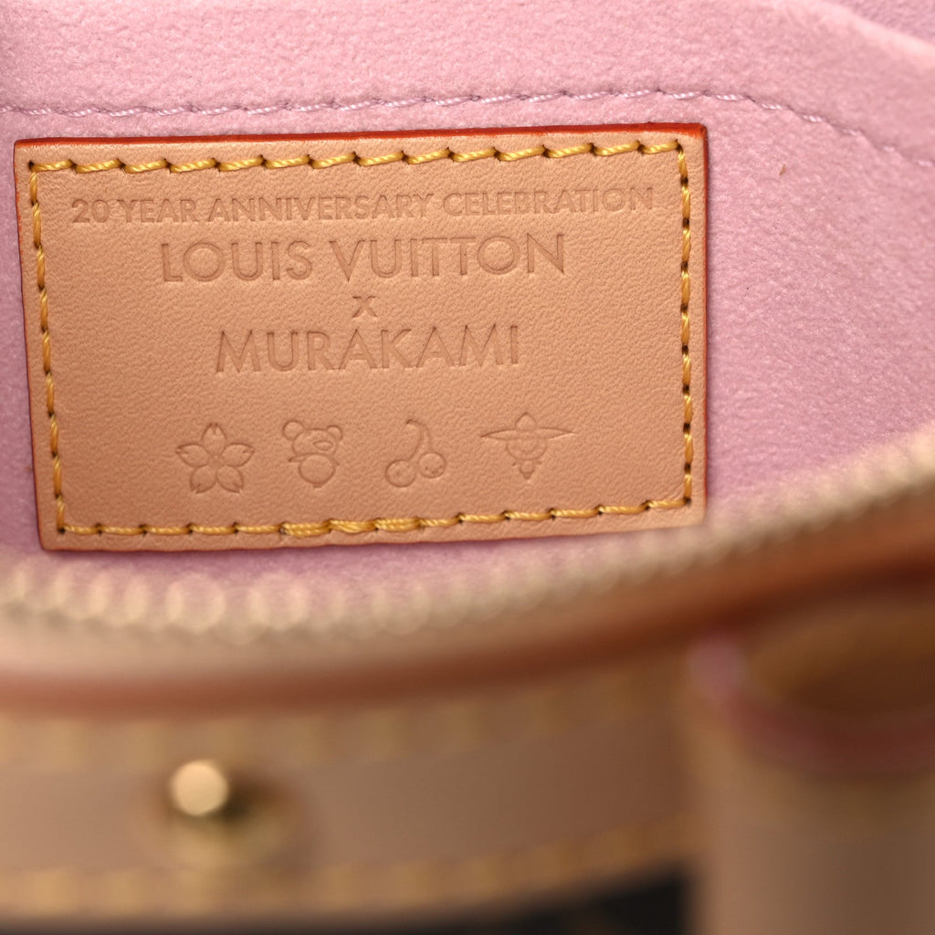 LV X TM Monogram Cherry Blossom Pochette Accessories Sakura Brown