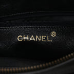 Lambskin Quilted CC Tassel Camera Case Black