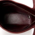 Caviar Quilted Medallion Tote Bordeaux