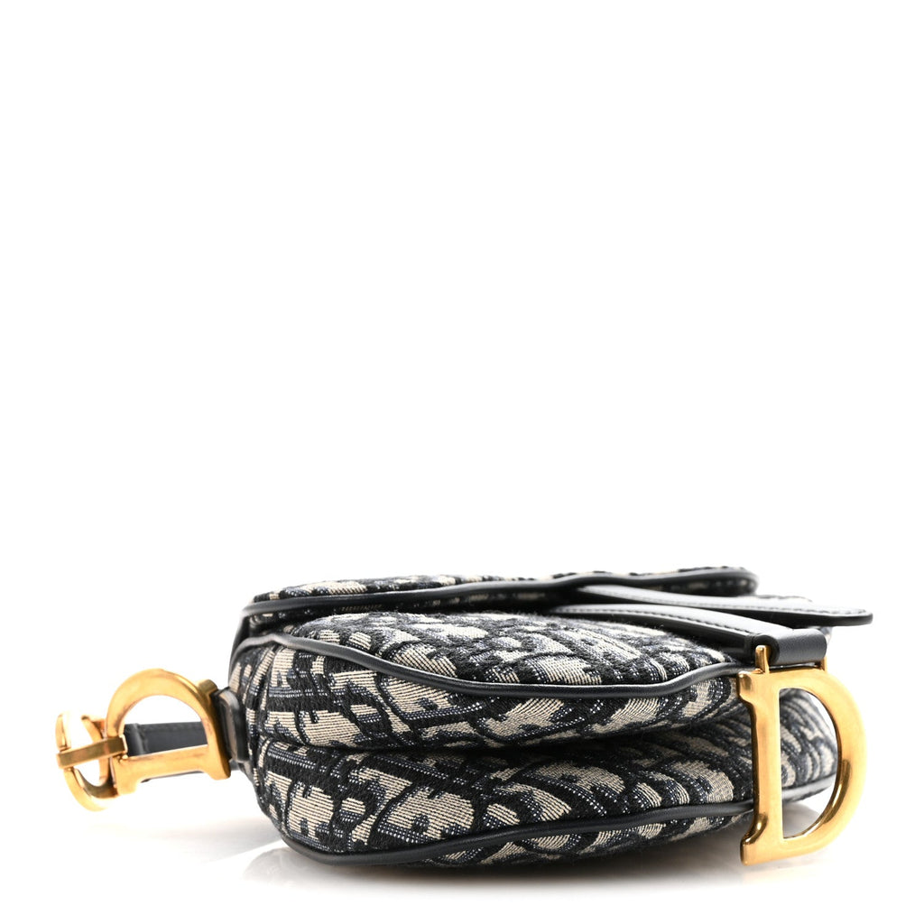 Oblique Mini Saddle Bag Blue