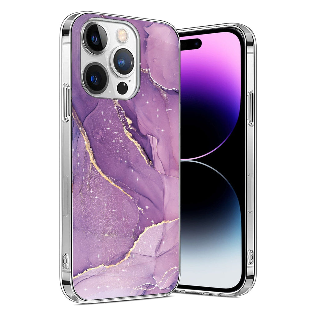 SAHARA - Inspire Series Purple Marble Case  - iPhone 14 Pro - CP00352