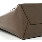 Soft Grained Calfskin Sangle Bucket Bag Taupe