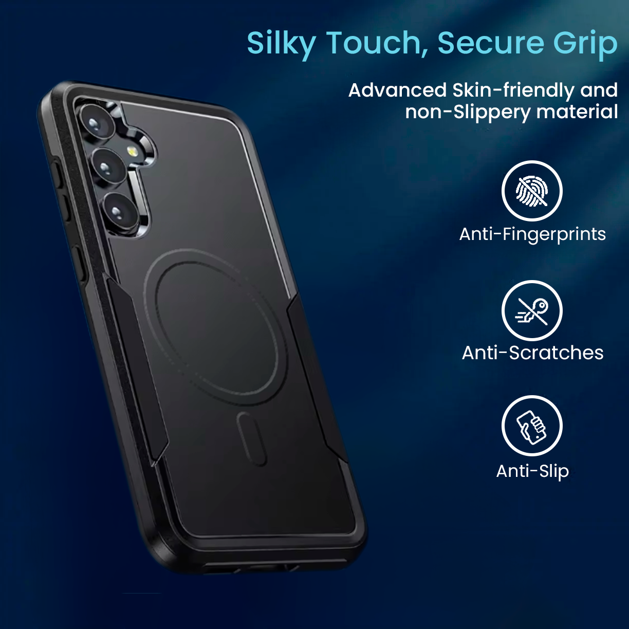 Entronix [Magnetic] Case Compatible with Galaxy S26 Plus - Soft-Touch Dual-Layer Sleek Cover