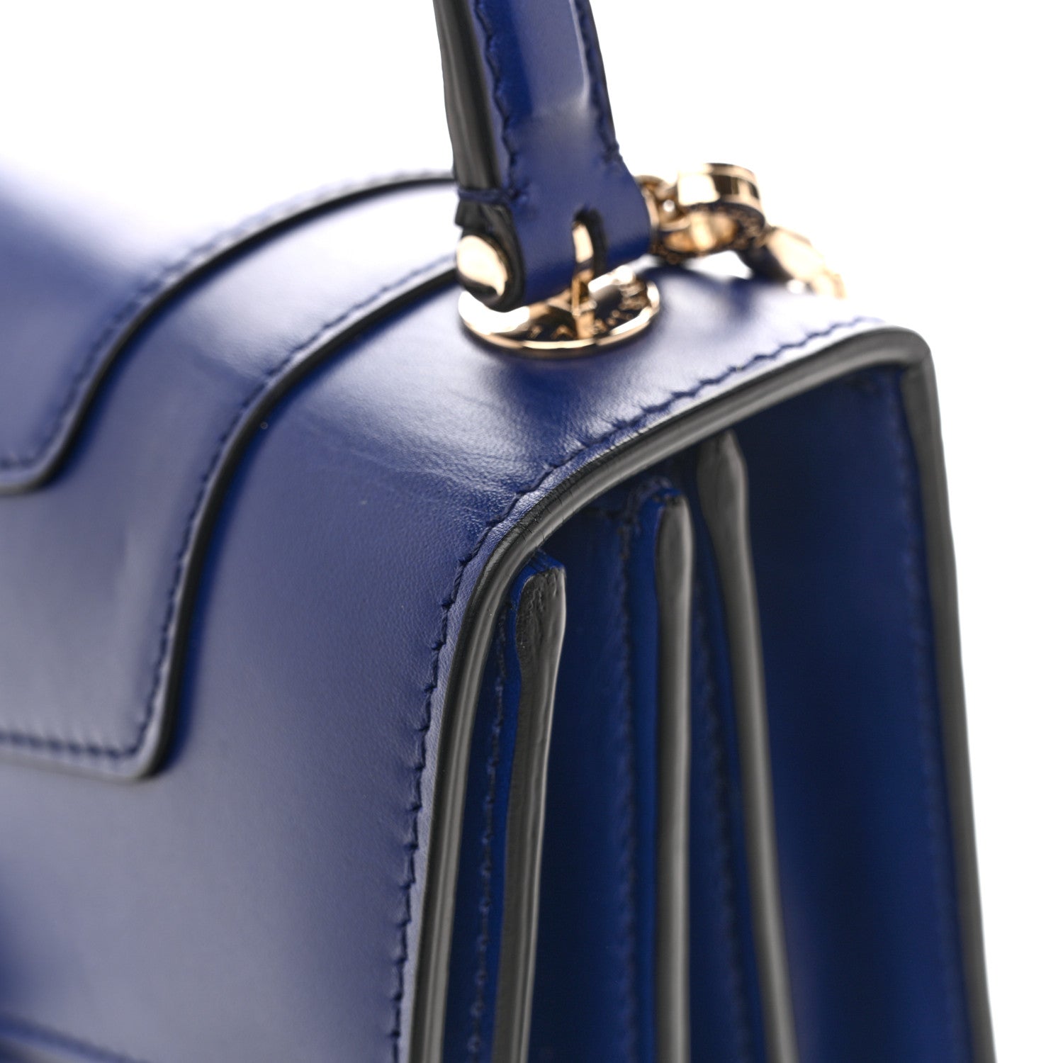 Calfskin Serpenti Forever Top Handle Blue