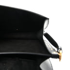 Box Calfskin Medium Bobby Frame Flap Black