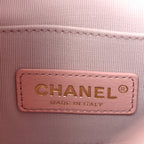Calfskin Quilted Pearl Small About Pearls Hobo Bag Light Pink