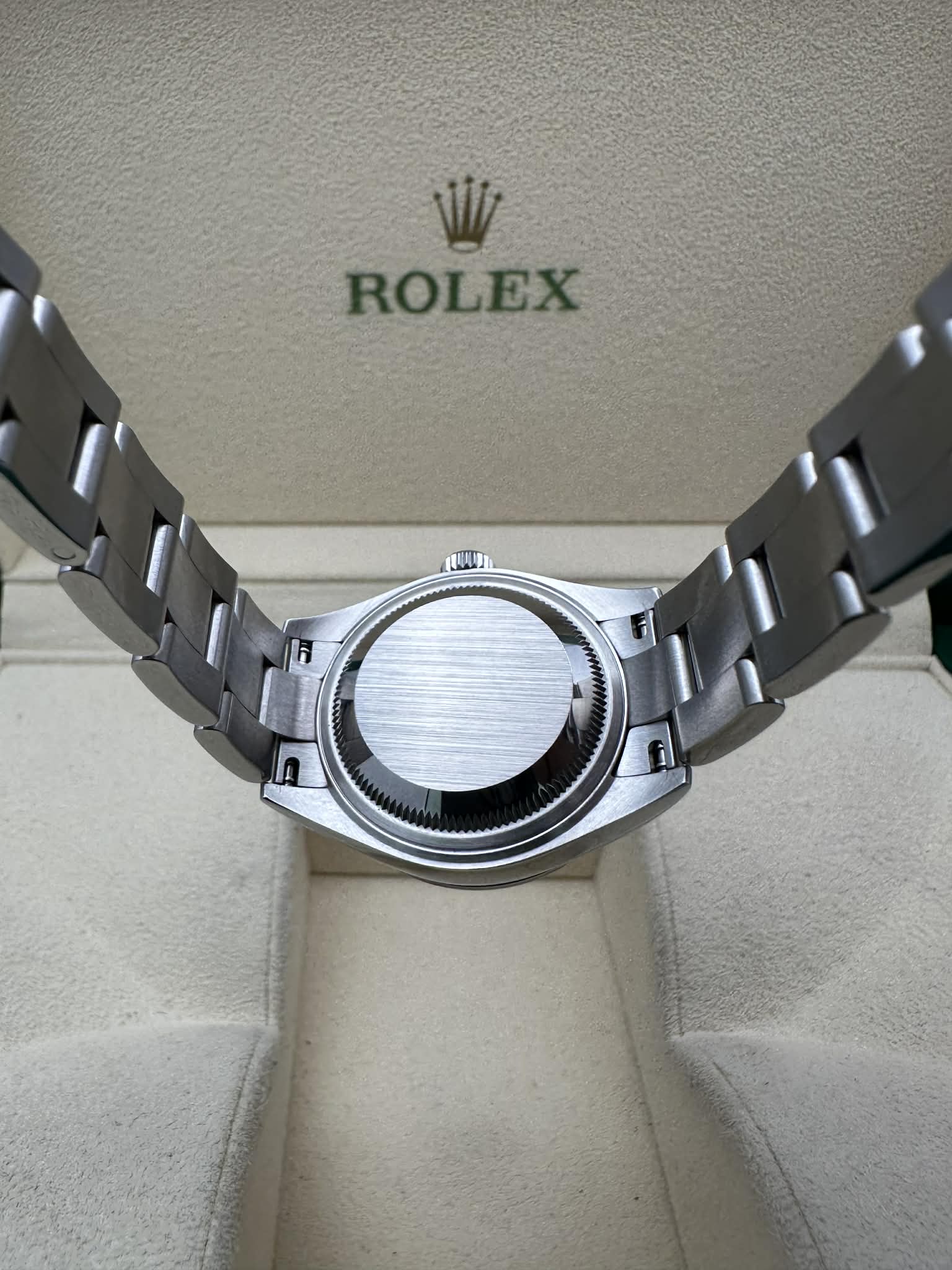 Rolex Oyster Perpetual 28 Watch - Domed Bezel - Black Index Dial - Oyster Bracelet - 276200 bkio