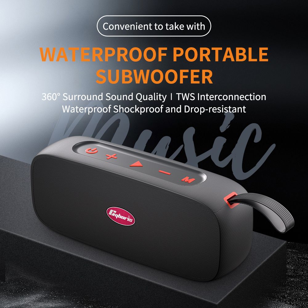 High Quality IPX7 Waterproof Bluetooth Speaker, Hifi Wireless V5.4 Outdoor 2.0 Stereo Portable Speakers DSP 30W Loud Stereo Soundbox