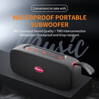 S16 High Quality IPX7 Waterproof Bluetooth Speaker, Hifi Wireless V5.4 Outdoor 2.0 Stereo Portable Speakers DSP 30W Loud Stereo Soundbox