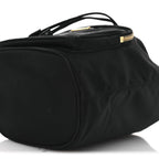 Saffiano Tessuto Nylon Mini Bucket Crossbody Bag Black