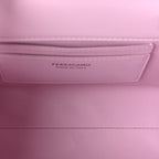 Brushed Calfskin Mini Wanda Top Handle Bag Bubble Gum