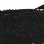Shiny Calfskin Small Marcie Hobo Bag Black
