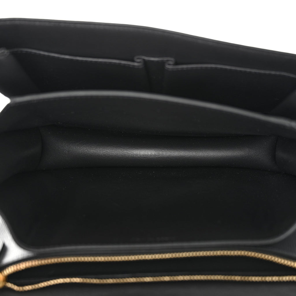 Liege Calfskin Medium Classic Box Flap Bag Anthracite