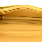 Lambskin Quilted Wallet On Chain WOC Yellow