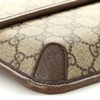 GG Supreme Monogram Neo Vintage Web Belt Bag Brown