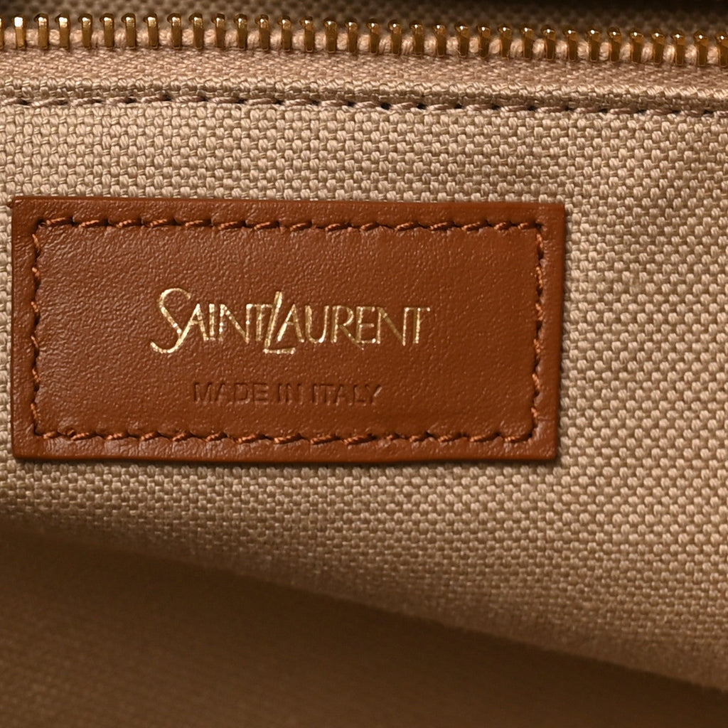 Canvas Calfskin Y Tote Desert Dust Brick