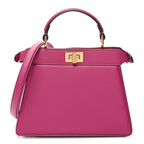 Shiny Nappa Petite Peekaboo I SEE U Satchel Ciclamino Pilar